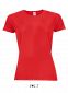 Sols Sporty T-shirt, dame: Størrelse: 2XL, Farve: Rød