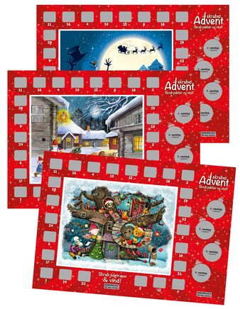 Skrabekalender Advent med standard forsidemotiv