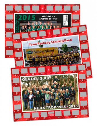 A5 Julekalender, eget forsidemotiv