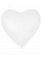 Hjerteballoner med tryk: Farve: Transparent