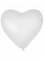 Hjerteballoner med tryk: Farve: Hvid